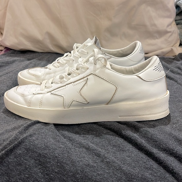 Golden Goose White Leather Sneakers - Picture 4 of 17